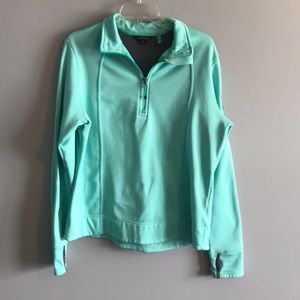 Lands End polartec power stretch quarter zip